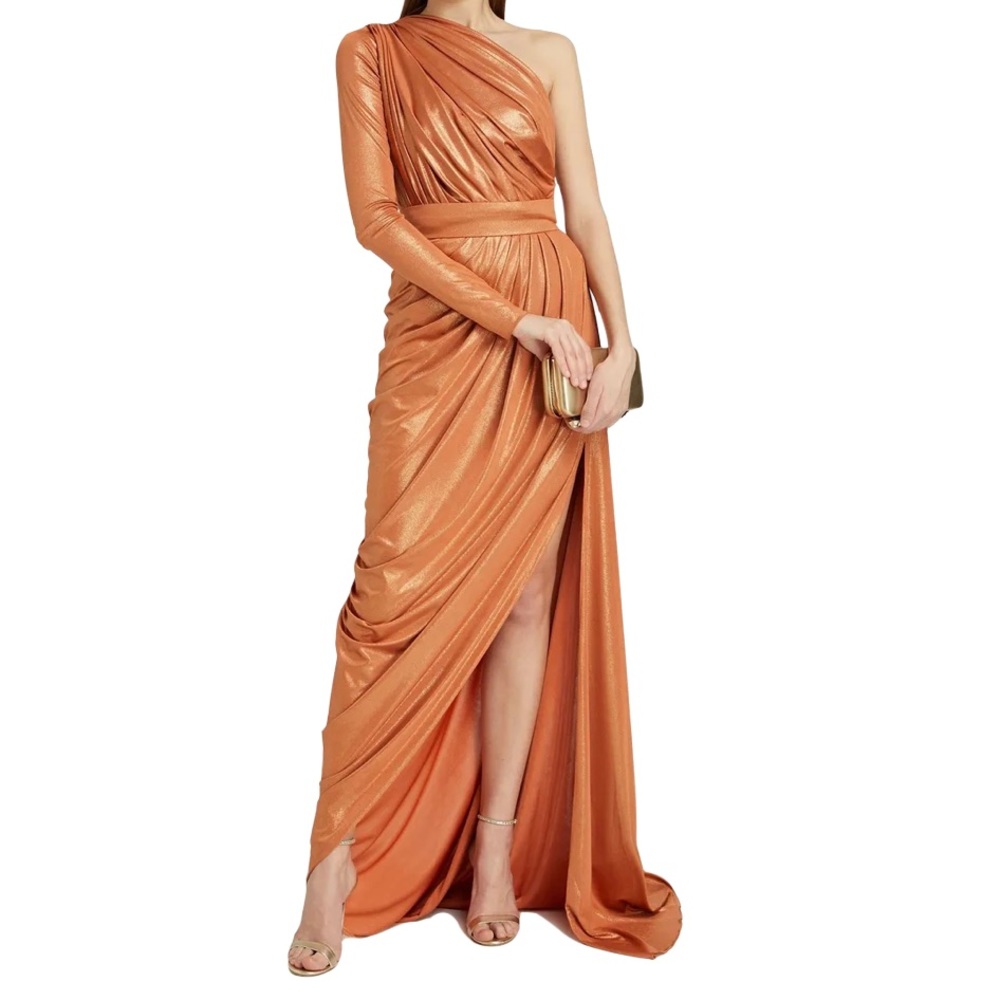 RHEA COSTA One Shoulder Dess